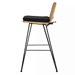 Стул барный с ротанговым плетением Half Bar Chair with Wicker без подлокотников варинант исполнения - 2 | Loft Concept в Ижевске