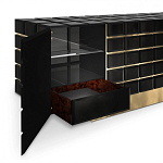 Дизайнерский комод в сочетании черного и золотого цвета Nubian варинант исполнения - 2 | Loft Concept в Ижевске