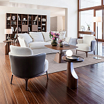 Приставной столик из массива дерева Walnut варинант исполнения - 9 | Loft Concept в Ижевске