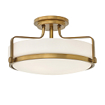 Потолочный светильник с круглым матовым белым плафоном Hinkley варинант исполнения - 1 | Loft Concept в Ижевске