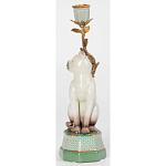 Подсвечник в виде кошки из фарфора с бронзовыми элементами Paradise Cat варинант исполнения - 3 | Loft Concept в Ижевске