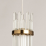 Подвесной светильник с цилиндрическим плафоном из прозрачных стеклянных трубок Nembus варинант исполнения - 9 | Loft Concept в Ижевске