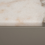 Тумба под телевизор серая с мраморной столешницей Uniqueness Marble варинант исполнения - 6 | Loft Concept в Ижевске