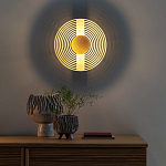 Бра в виде металлического диска Amadis Gold Wall Lamp варинант исполнения - 8 | Loft Concept в Ижевске