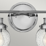 Бра для ванных комнат с прозрачным шарообразным плафоном из стекла с пузырьками на круглом основании Hinkley варинант исполнения - 17 | Loft Concept в Ижевске