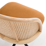 Офисное кресло из велюра и ротанга Eilwen Rattan Wicker Chair варинант исполнения - 4 | Loft Concept в Ижевске