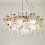 Люстра с декором из текстурированного стекла Textured Glass Chandelier 8 варинант исполнения - 3 | Loft Concept в Ижевске