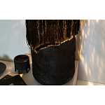 Напольная лампа черная с текстильными элементами "ЯРВИ" варинант исполнения - 7 | Loft Concept в Ижевске