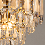 Люстра многоярусная с овальными прозрачными подвесками 36 см Harmonica варинант исполнения - 5 | Loft Concept в Ижевске