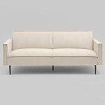 Диван современный вельветовый прямой Worcester Молочный варинант исполнения - 2 | Loft Concept в Ижевске