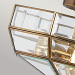 Потолочный светильник шестигранной формы с прозрачными стеклянным плафоном Elstead Lighting варинант исполнения - 4 | Loft Concept в Ижевске