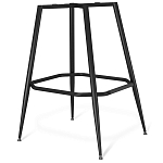 Барный стул со спинкой и подлокотниками на 4-х металлических ножках Douglas Rhombus Синий Велюр варинант исполнения - 5 | Loft Concept в Ижевске