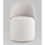 Пуф Loreen со спинкой вращающийся букле светло-серый варинант исполнения - 4 | Loft Concept в Ижевске