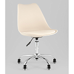 Офисный стул на металлическом основании EGGERY Beige пластик варинант исполнения - 1 | Loft Concept в Ижевске