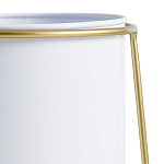 Кашпо из металла и латуни Elegance Elevated Planters белое варинант исполнения - 3 | Loft Concept в Ижевске