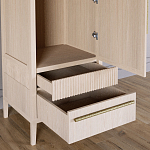 Узкий Шкаф Primo с 2 выдвижными ящиками Светлый дуб варинант исполнения - 5 | Loft Concept в Ижевске