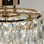 Потолочный светильник круглый с прозрачными подвесками Lunet варинант исполнения - 6 | Loft Concept в Ижевске