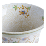 Ваза из фарфора на бронзовом основании Turquoise Blooming Garden варинант исполнения - 3 | Loft Concept в Ижевске