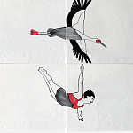 Плитка с узором Аист варинант исполнения - 2 | Loft Concept в Ижевске