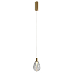 Подвесной светильник со стеклянным плафоном в форме капли NAOMI drop transparent glass варинант исполнения - 2 | Loft Concept в Ижевске