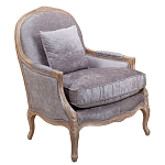 Кресло Ava Classical Armchair brown and grey velour варинант исполнения - 1 | Loft Concept в Ижевске