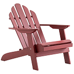Уличное кресло из массива акации Adirondack Wooden Chair Red варинант исполнения - 1 | Loft Concept в Ижевске