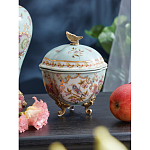 Шкатулка голубого цвета с цветочными орнаментами Blue Garden варинант исполнения - 3 | Loft Concept в Ижевске