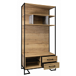 Стеллаж под TV в стиле лофт с открытыми полками и 2-мя ящиками Urban Style Space варинант исполнения - 2 | Loft Concept в Ижевске