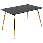 Обеденный стол на металлических ножках Casey Brass Dining Table варинант исполнения - 1 | Loft Concept в Ижевске
