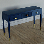 Дизайнерский Письменный стол Elsa Dreams Blue с тремя ящиками варинант исполнения - 3 | Loft Concept в Ижевске