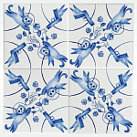 Плитка с узором 2 кота 2 пистолета варинант исполнения - 2 | Loft Concept в Ижевске