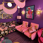 Картина Фламинго вышивка бисер Flamingo Beaded Wall Art варинант исполнения - 1 | Loft Concept в Ижевске