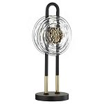 Настольная лампа с черным основанием и золотистым декором Bruno варинант исполнения - 1 | Loft Concept в Ижевске