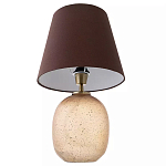 Настольная лампа с тканевым абажуром на овальном основании Lampshade on Oval Base варинант исполнения - 2 | Loft Concept в Ижевске