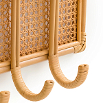 Настенная вешалка из ротанга Wila Wall Hanger M варинант исполнения - 3 | Loft Concept в Ижевске