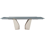 Стол обеденный раскладной со стеклянной столешницей Futuristic Table варинант исполнения - 2 | Loft Concept в Ижевске