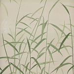 Обои ручная роспись Wild Grasses Special Colourway on Bleached Silver slub silk варинант исполнения - 2 | Loft Concept в Ижевске