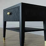 Прикроватная тумбочка с ящиком Elsa Dreams Black варинант исполнения - 3 | Loft Concept в Ижевске