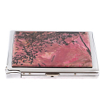 Портсигар с газовой зажигалкой из натурального камня Родонит Stone Cigarettes Cases варинант исполнения - 4 | Loft Concept в Ижевске