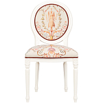 Стул из массива бука бежевый с растительным орнаментом Raffael Angel Beige Chair варинант исполнения - 1 | Loft Concept в Ижевске