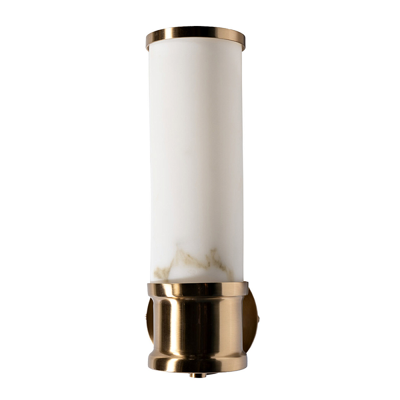 Бра цилиндрическое с расцветкой под мрамор Highlighting Золотой Белый в Ижевске | Loft Concept 