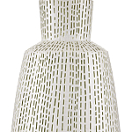 Настольная лампа с корпусом в форме вазы и белым абажуром Lots of Strokes варинант исполнения - 1 | Loft Concept в Ижевске