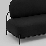 Двухместный диван черного цвета COLOR BLOCK варинант исполнения - 6 | Loft Concept в Ижевске