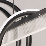 Люстра линейная черного цвета с волнообразным металлическим элементом Luke Lampco Tracer Lamp варинант исполнения - 9 | Loft Concept в Ижевске