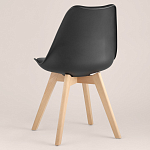 Стул с основой из пластика и мягким сиденьем Arvika Black варинант исполнения - 5 | Loft Concept в Ижевске