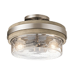 Потолочный светильник с прозрачным стеклянным плафоном с эффектом пузырьков Kichler варинант исполнения - 1 | Loft Concept в Ижевске