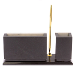 Настольный письменный набор из мрамора с часами и ручкой Marble Accessory варинант исполнения - 3 | Loft Concept в Ижевске