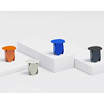 Matis журнальный столик красный из металла и кожи варинант исполнения - 2 | Loft Concept в Ижевске