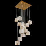 Люстра подвесная с квадратными плафонами из натурального камня Glowing Spheres варинант исполнения - 3 | Loft Concept в Ижевске