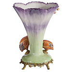 Ваза с цесарками из фарфора с бронзовыми элементами Garden of Eden варинант исполнения - 2 | Loft Concept в Ижевске